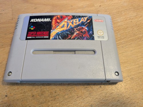 Axelay super nintendo snes pal - axelay,